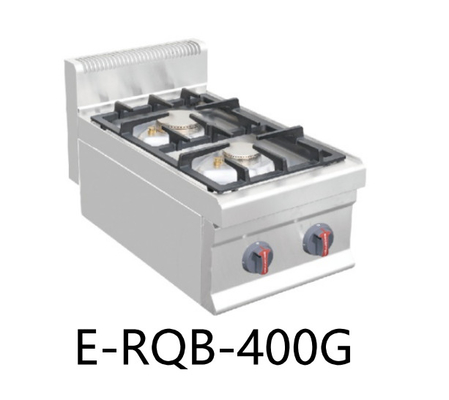 Da bancada comercial do equipamento da cozinha do restaurante de E-RQB-400G fogão dobro da escala de gás do queimador