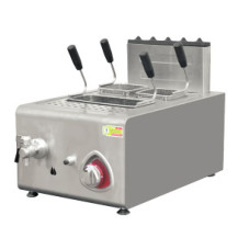 Frigideira profunda comercial do gás 1-Tank da bancada do equipamento da cozinha do restaurante de E-RQZ-400G