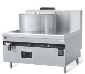 Estilo chinês de P-OFR-4-DB que cozinha o queimador aberto do gás 4-Range da escala com estação