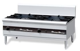 Estilo chinês de P-OFR-6-DB que cozinha o queimador aberto do gás 6-Range da escala com estação