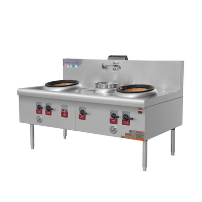 Do aquecedor de aço inoxidável de 2 queimadores 1 de DJJSCDWSB estilo chinês que cozinha a escala