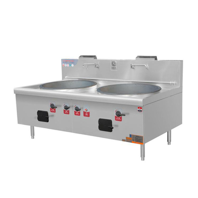 Do aquecedor de aço inoxidável de 2 queimadores 1 de DJJSCDWSB estilo chinês que cozinha a escala