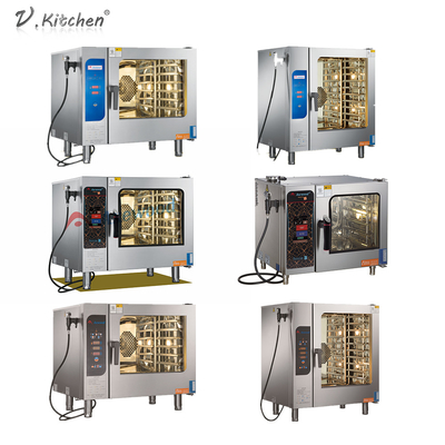 Forno da convecção da bandeja 6*1/1 GN Combi de Digitas 6 do hotel