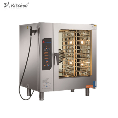 Forno da convecção de Programo 10*1/1 GN SS316 Combi