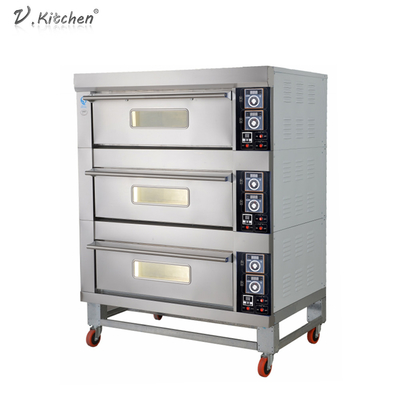 Gás Oven For Pizza da plataforma da convecção 60kw da bancada único