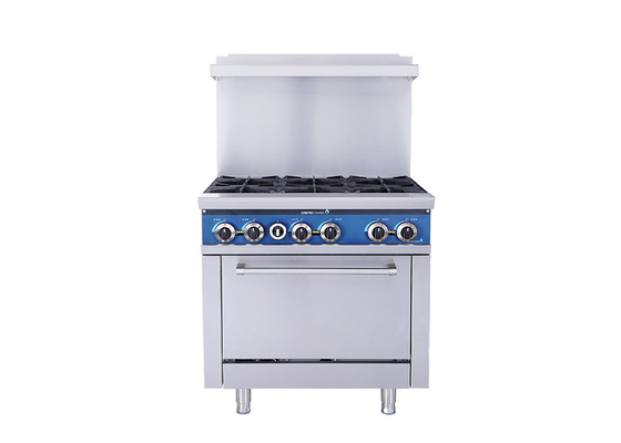 Queimador 14,6 do equipamento 36-Inch 6-Open da cozinha do restaurante de Gkw com forno