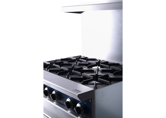 Queimador 14,6 do equipamento 36-Inch 6-Open da cozinha do restaurante de Gkw com forno