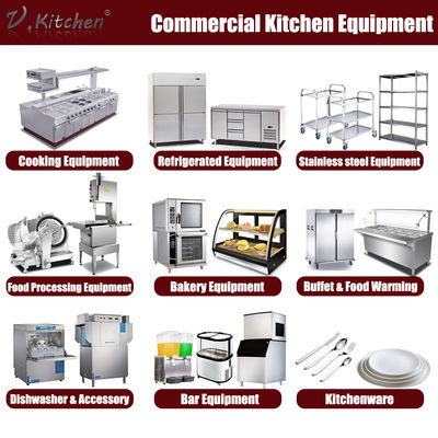 Equipamento de aço inoxidável de cozimento comercial da cozinha do equipamento um serviço da parada