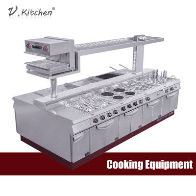 A cozinha de cozimento comercial do equipamento projeta a fonte do equipamento da cozinha do restaurante